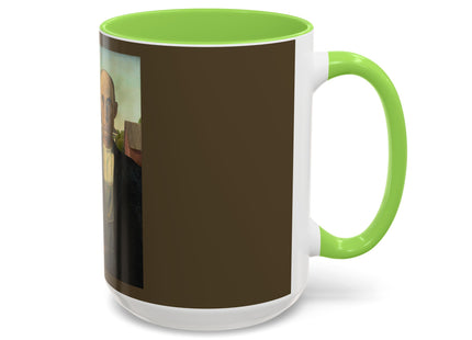 American Gothic by Grant Wood Colorful Mugs (11oz, 15oz)