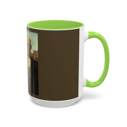 American Gothic by Grant Wood Colorful Mugs (11oz, 15oz)