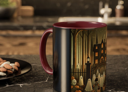Ghostly Welcome – A Halloween Night Colorful Mugs (11oz, 15oz)