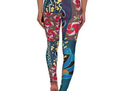 Floral Pattern by Emile-Alain Séguy High Waisted Yoga Leggings (AOP)