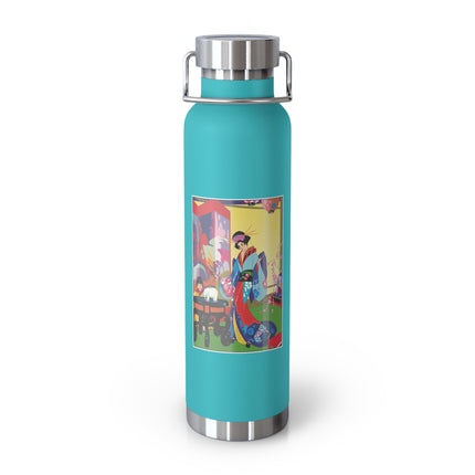 A Timeless Journey by Umberto Brunelleschi Copper Vacuum Insulated Bottle, 22oz