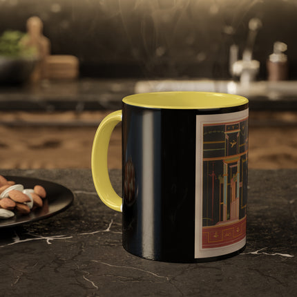 Pompeii Walls Pl.04 by Victor Steeger Colorful Mugs, 11oz