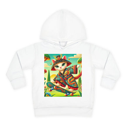 Dragon Dance on Wheels Toddler Pullover Fleece Hoodie