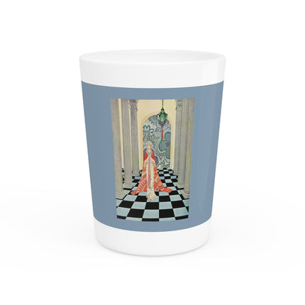 Cadmus Beheld a Female Figure by Virginia Frances Sterrett Ceramic Shot Glass