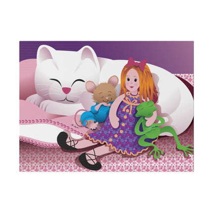 Joy of Friendship – Whimsical Cat, Mouse, and Rag Doll Dreamtime