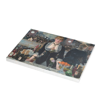 A Bar at the Folies-Bergère by Edouard Manet Postcards (envelopes included) - Bundles of 10, 30, 50 Pieces