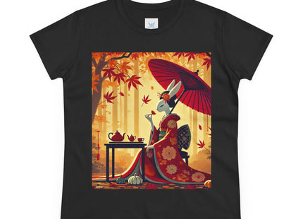 Theatrical Harvest Rabbit Women's Midweight Cotton Tee