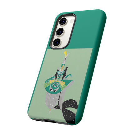 Peacock Dancer Phone Case – Opulent Glamour & Theatrical Elegance