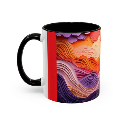 Dramatic Sunset Sky Colorful Mugs (11oz, 15oz)