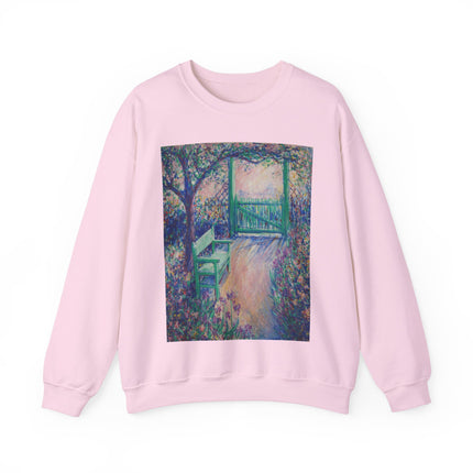 The Artist’s Garden (The Green Chair) by Theodore Earl Butler Heavy Blend™ Crewneck Sweatshirt