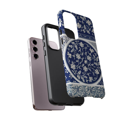 Blue Flower Pattern by Owen Jones Phone Cases