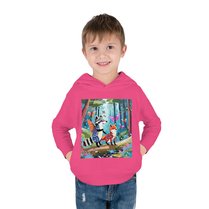 Whimsical Woodland Toddler Pullover Fleece Hoodie