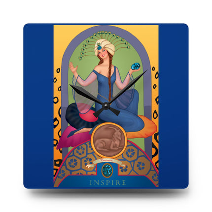 December & Tanzanite Zodiac Acrylic Wall Clock