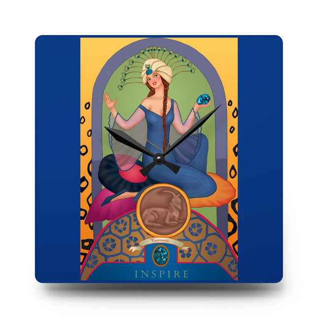December & Tanzanite Zodiac Acrylic Wall Clock