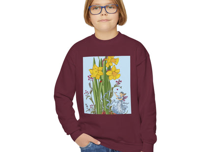 Daffodil Fairy Youth Crewneck Sweatshirt