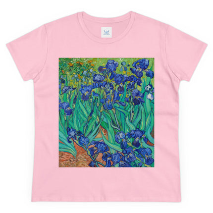 Irises by Van Gogh Women's Midweight Cotton Tee