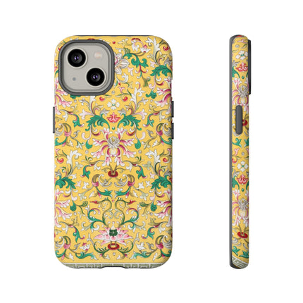 Yellow Botanical Pattern by Owen Jones Phone Cases