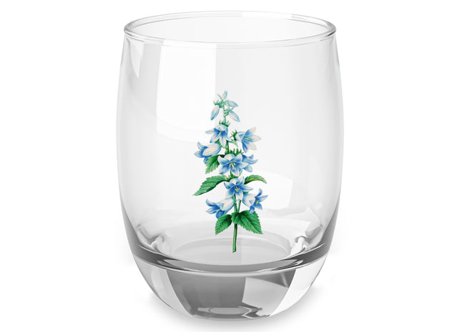 Bellflower botanical illustration by Pierre-Joseph Redouté Whiskey Glass