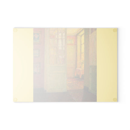 Interior, Window Light by Henri Le Sidaner Glass Cutting Board