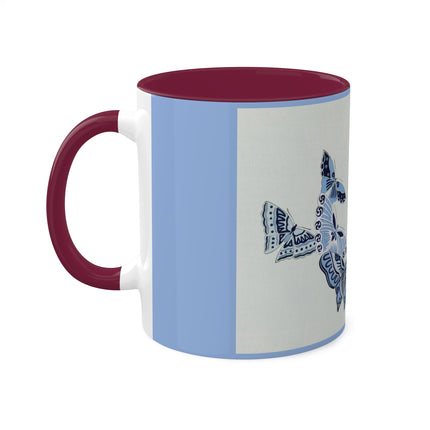 One Thousand Butterflies by Kamisaka Sekka Colorful Mugs, 11oz