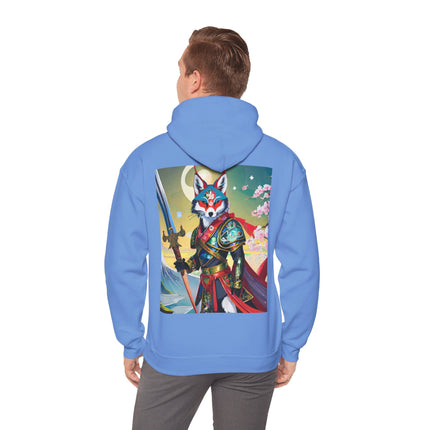 Cyberpunk Samurai Fox – Heavy Blend™ Hooded Sweatshirt