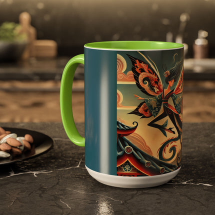 Dragon Fairy of the Temple Colorful Mugs (11oz, 15oz)