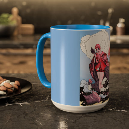 Goddess of the Swirling Sea Colorful Mugs (11oz, 15oz)