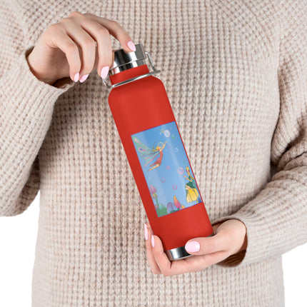 Blossoming Fairy Magic Copper Vacuum Insulated Bottle, 22 oz
