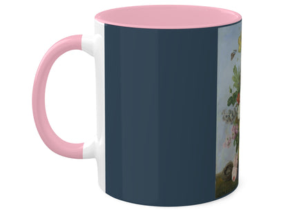 Bouquet of Flowers and a Nest by Sebastian Wegmayr Colorful Mugs, 11oz