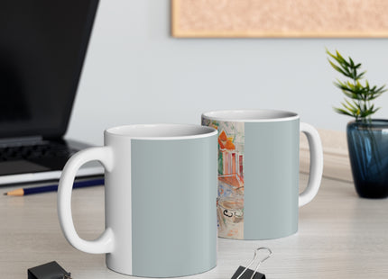 Floral Still Life by Oskar Moll Ceramic Mug 11oz