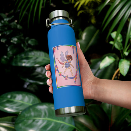 A Playful Fairy Jumps Rope Copper Vacuum Insulated Bottle, 22 oz