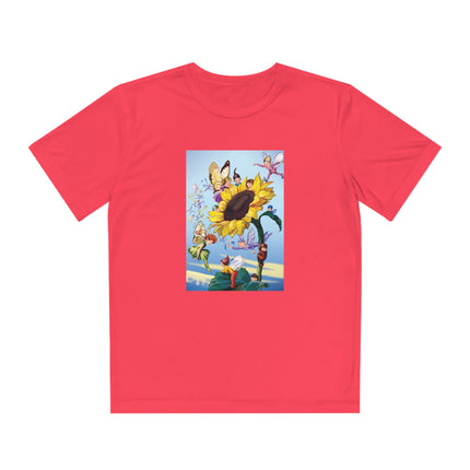 Sunflower Fairies by Margaret Tarrant Youth Competitor Tee – Golden Garden Magic & Storybook Wonder