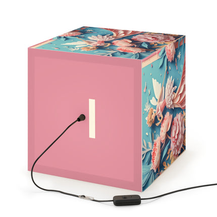 Peony Fairy Light Cube Lamp