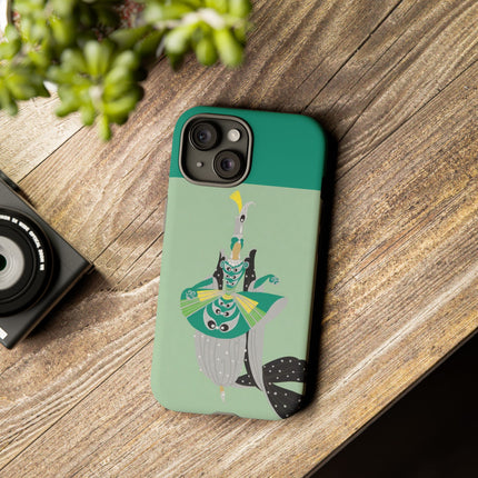 Peacock Dancer Phone Case – Opulent Glamour & Theatrical Elegance