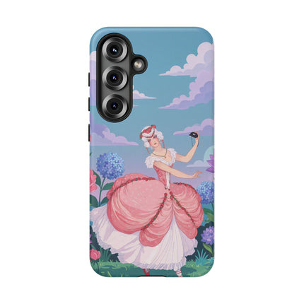 🎭🌸 The Lady Of The Secret Masquerade Phone Case – Art Deco Garden Fantasy