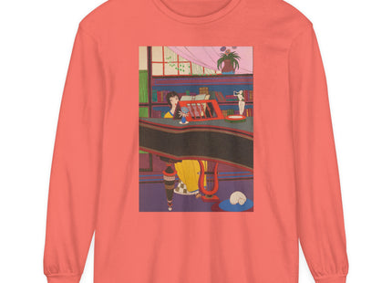 La Musique by Charles Martin Garment-dyed Long Sleeve T-Shirt