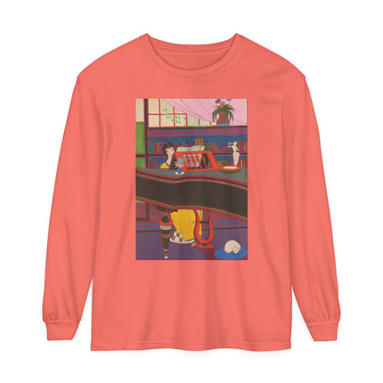 La Musique by Charles Martin Garment-dyed Long Sleeve T-Shirt