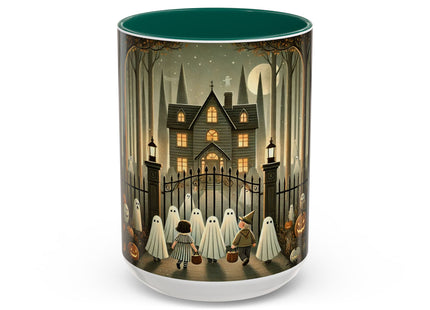 Ghostly Welcome – A Halloween Night Colorful Mugs (11oz, 15oz)