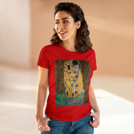 The Kiss by Gustav Klimt Women's Midweight Cotton Tee