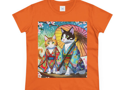 Kimono Kitties Cotton Tee