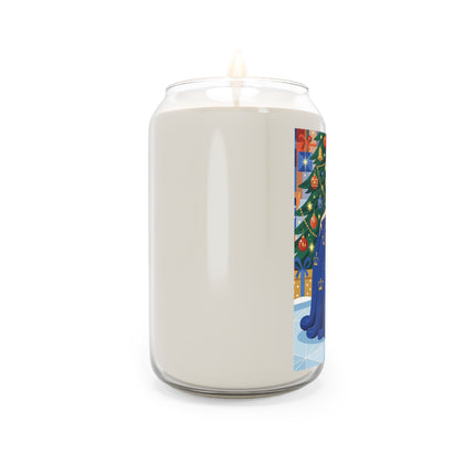 👑🎄 The Christmas Queen Of Golden Bells Scented Soy Candle – Art Deco Holiday Elegance