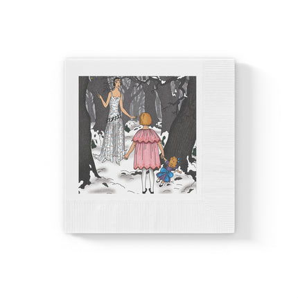 Fairy Tale Elegance White Coined Napkins