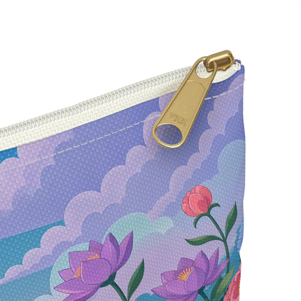 🎭🌸 The Lady Of The Secret Masquerade Accessory Pouch – Art Deco Garden Fantasy
