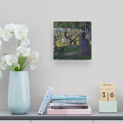 A Sunday on La Grande Jatte by Georges Seurat Acrylic Wall Clock