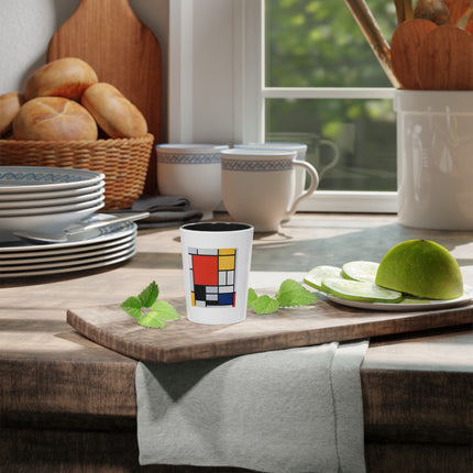 Composition with Red, Yellow, Blue, and Black by Piet Mondrian Ceramic Shot Glass