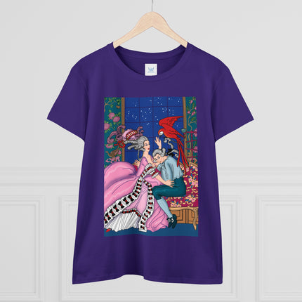 The Jealous Parrot by George Barbier Women's Midweight Cotton Tee