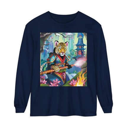 Cyberpunk Leopard Long Sleeve T-Shirt