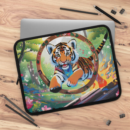 Majestic Tiger Cub Laptop Sleeve