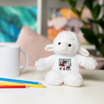 Red Sled & Curious Cats Stuffed Animals with Tee