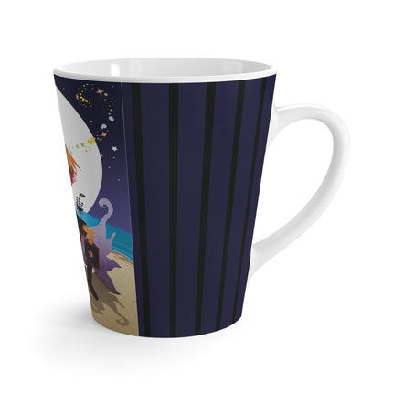 Moonlit Pirate Halloween Latte Mug